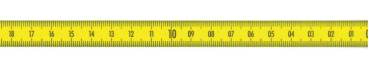 Biegsame Stahlmaßstäbe, polyamidbeschichtet, rechts-links  300 mm